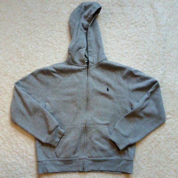 Polo By Ralph Lauren Gray Hoodie Size Large - Picture 1 of 5